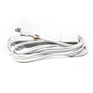 16/2 12ft Flat Plug Indoor 2 Pin Power Organizer Retractable Electrical Smart Extension Cord