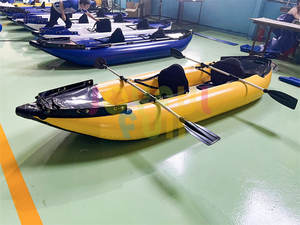 JOYFUL FUN, populares botes <span class=keywords><strong>de</strong></span> remos <span class=keywords><strong>de</strong></span> PVC para 2 personas, <span class=keywords><strong>kayak</strong></span> inflable <span class=keywords><strong>de</strong></span> pesca comercial usado - Product Image 3
