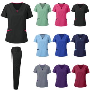 Nurse Uniform <b>Woman</b> Hospital Doctor Men's Medical <b>Sweatshirt</b> Nursing Pants Unisex Workshop Uniforms Beauty SPA Work Clothes New - Product Image 5