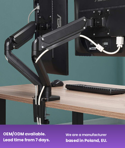 Màn hình kép đứng nhôm cánh tay Máy tính để bàn Màn hình máy tính linh hoạt LCD Monitor núi đứng nghiêng <span class=keywords><strong>Bracket</strong></span> - Product Image 5