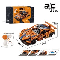 Voiture RC à construire soi-même 1:16, jouet de construction télécommandé 2.4G rechargeable pour enfants et adultes, vente en gros