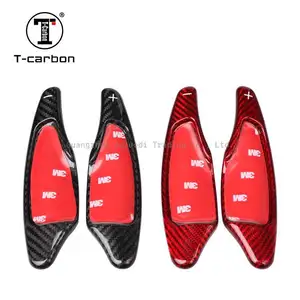 T-karbon direksiyon Chevrolet vites kürekler iç aksesuarları için vites Paddle karbon Fiber Shifter