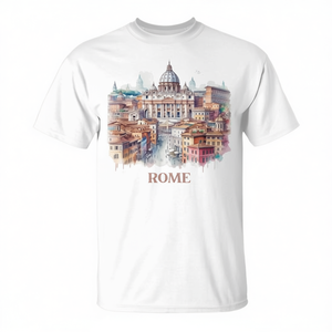 T-shirt souvenir rétro vintage Rome Italie, ensemble cadeau de tourisme culturel - Product Image 2