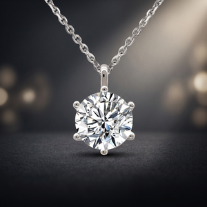 Collier RIZTA JEWEL en diamant de laboratoire taille brillant, unisexe, or massif 18 carats, vintage, certifié IGI, pour fiançailles et anniversaire de mariage - Product Image 3