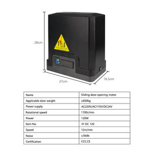 Kit complet d'ouvre-porte automatique à moteur DC avec télécommandes et capteur photocellule infrarouge - Product Image 2
