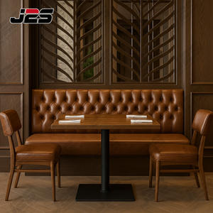 <span class=keywords><strong>Banquette</strong></span> de <span class=keywords><strong>restaurant</strong></span> américaine en cuir vintage avec dossier haut et design à boutons pour Bistro, Bar, Café - Product Image 2