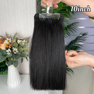 Lot de 12 mèches de cheveux humains 100 % naturels, lisses et raides, super double drawn, 100 g par paquet, vente en gros - Product Image 2