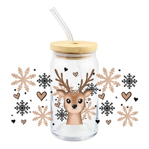 Envolturas para Vasos Navideñas con Diseño UV DTF, Impermeables por Ambos Lados, de Alta Calidad, para Vasos de 16 oz, Adhesivos de Transferencia para Llaveros - Product Image 2