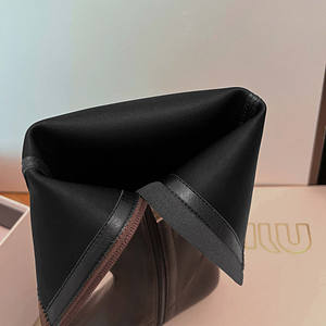 ओएम/ओटम 2025 नए पश्चिमी फ्लेक्स-लाइन वाली वेज एड़ी घुटने की उच्च महिलाओं 3 सेमी कम ब्लॉक एड़ी गैर-पर्ची एकमात्र ई/रो थोक आदेश आपूर्तिकर्ता - Product Image 3