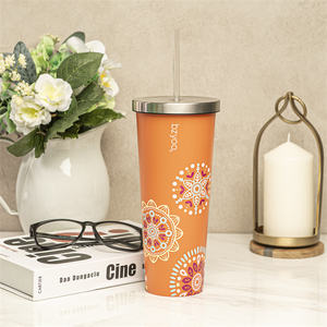 แก้วน้ำเก็บอุณหภูมิสแตนเลสพร้อมหลอดเก็บความร้อนทนทานสำหรับการเดินทาง - Product Image 4