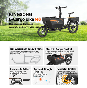 Bicicletta <span class=keywords><strong>elettrica</strong></span> da carico con motore da 500W, telaio in lega di alluminio, velocità massima 35km/h, portata 120kg, doppia batteria, ideale per il trasporto familiare. - Product Image 3