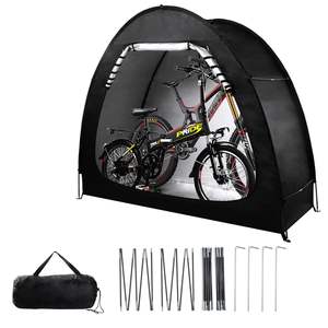 Abri de rangement pour vélos R817, tente extérieure pop-up, 200x80x165cm, imperméable, installation rapide, portable, tente monocouche - Product Image 3