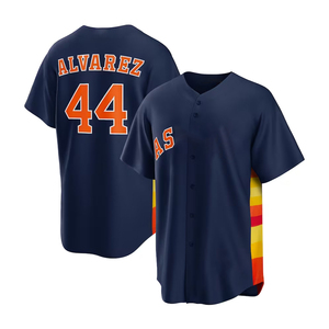 Bán Buôn Người Đàn Ông 3 Jeremy Pena 2 Alex Bregman 44 Yordan <span class=keywords><strong>Alvarez</strong></span> 27 Jose Altuve Houston Chất Lượng Cao Khâu Bóng Chày Jersey - Product Image 4