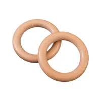 Online Wooden Rings Wooden Hoops for Craft High Quality Natural Beech Smooth Unfinished Round Wood Rings Circles