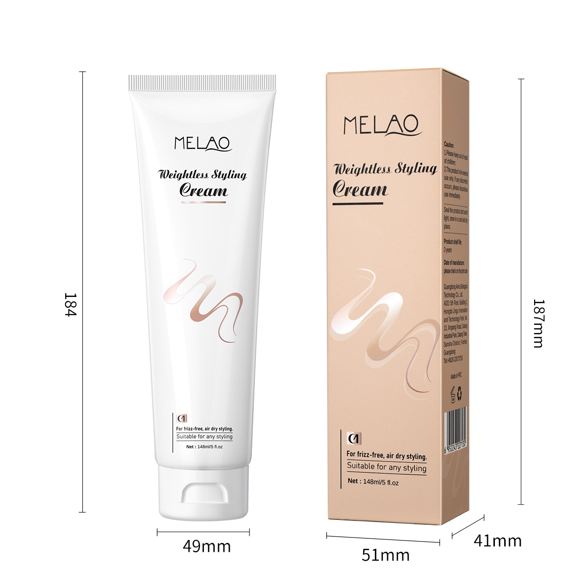 Crème coiffante légère ivoire 148ML