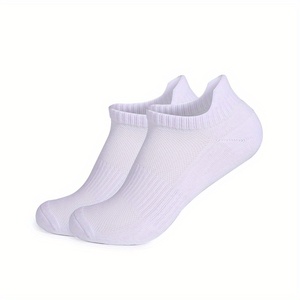 Chaussettes de sport basses unisexes en coton respirant et absorbant l'humidité, avec coussinets en tissu éponge, idéales pour la course à pied - Product Image 4