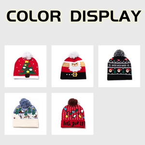 Nouveau <span class=keywords><strong>bonnet</strong></span> en tricot jacquard tendance pour <span class=keywords><strong>Noël</strong></span>, rouge, classique, avec pompon, imprimé numérique Père <span class=keywords><strong>Noël</strong></span> et rennes, unisexe, pour adulte, <span class=keywords><strong>bonnet</strong></span> d'hiver - Product Image 3