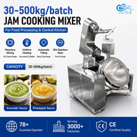 Marmite de Cuisson Automatique Longze 100L Grande Capacité avec Mélangeur pour Confitures, Sauces et Cuisson à la Vapeur - Prix Compétitif