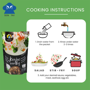 Venda Quente: Macarrão Orgânico Konjac, Baixas Calorias, Sem Glúten, Zero Açúcar, Macarrão Shirataki para Dieta Keto - Product Image 4