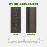 Planche de terrasse en composite bois-plastique avec gaufrage 3D imitation bois, imperméable, anti-UV, revêtement composite bois-plastique WPC