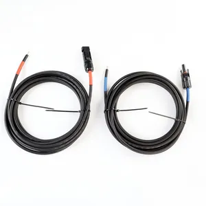 12AWG 4 มม.2 ชิ้น 5 เมตร 7 เมตร 10 เมตรทองแดงพลังงานแสงอาทิตย์ PV MC ชายหญิงสายสําหรับแผงพลังงานแสงอาทิตย์สถานี