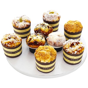 Wholesale Round Black and White Multi Size Cake Board Drum With Texture - Product Image 4