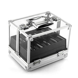 Caja de Fichas de Aluminio de Doble Apertura con Capacidad para 600 Fichas, Ideal para Jugar en el <span class=keywords><strong>Casino</strong></span> - Product Image 3