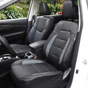 Funda de cuero para asiento de coche personalizada de fabricante, funda de asiento de tamaño universal impermeable