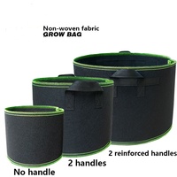 Kantong Tanam Luar Ruangan Ramah Lingkungan Tebal 1.5mm, Non-Woven, Kapasitas 20 Galon/75 Liter, untuk Kentang, Pembibitan Bunga, dan Pot Taman
