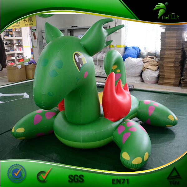 Hongyi新しいスタイルのインフレータブルグリーンドラゴンおもちゃ