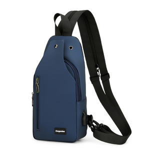 Bolso Bandolera Cruzado Antirrobo Impermeable para Hombre con Puerto de Carga USB, Nuevo Estilo Unisex al por Mayor - Product Image 4