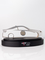 Haute qualité 5mm d'épaisseur en acier forme de voiture de course signe personnalisé créatif automobile artisanat Plaque sport trophée prix gravé