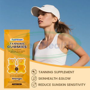 Ausreson OEM Gommes de bronzage aux vitamines Supplément de soin de la peau de marque privée Gommes de bronzage à l'astaxanthine bêta-carotène - Product Image 2