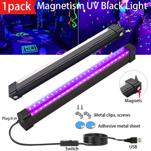 Nueva Lámpara LED UV <span class=keywords><strong>de</strong></span> Luz Negra Portátil, Luz Púrpura <span class=keywords><strong>Fluorescente</strong></span>, Tubo <span class=keywords><strong>de</strong></span> Lámpara UV para Pintura Mural, 220V para Bar, KTV, Escenario - Product Image 1