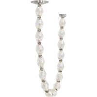 Lustre long moderne en forme de collier de boules de cristal, style Art Déco nordique, pour escalier, salle à manger, villa