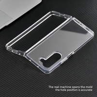 Nouvelles coques transparentes pour téléphones mobiles Samsung Galaxy Z Flip 5 4 3 6 Fold 6 5 4 3, étui rigide pliable en acrylique cristallin pour Fold 5