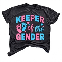 Kaos Wanita Berbahan Bernapas dengan Cetakan, Tanpa Kerah, Desain Logo Kustom, Potongan Regular, Lengan Pendek, Atasan Kasual