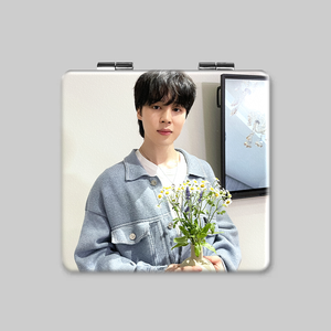 Toptan bts Idol bts Boys Jimin çift taraflı kare katlanabilir taşınabilir makyaj aynası - Product Image 2