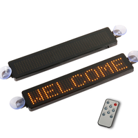 9 inç uzaktan kumanda LED matris paneli yanıp sönen kaydırma mesaj LED Mini ekran kurulu özel metin 12V araba LED pencere işareti