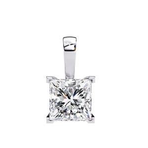 Collier pendentif élégant style diamant pour femme, bijou minimaliste tendance, léger, finition brillante, idéal pour le quotidien, option cadeau - Product Image 1