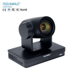 Caméra PTZ de diffusion en direct FEELWORLD UHD4K12X simultanée 3G-SDI/HDMI/USB/IP avec zoom optique 12x 4K30fps compatible PoE - Product Image 1