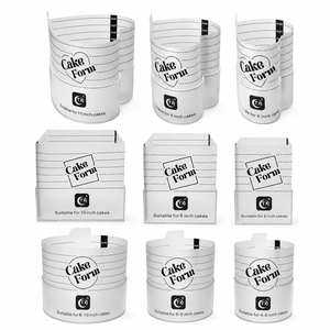 Set di Stampi in Plastica Trasparente Rinforzati, Rotondi, Quadrati e a Cuore, Utensili per Decorazione Torte - Product Image 2