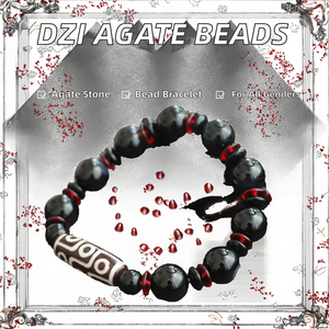 Classic Nine Eyes Dzi Agate <strong>Bracelet</strong> Black Chalcedony Barrel Shape <strong>Beads</strong> Jewelry for Anniversary 2026 - Product Image 2