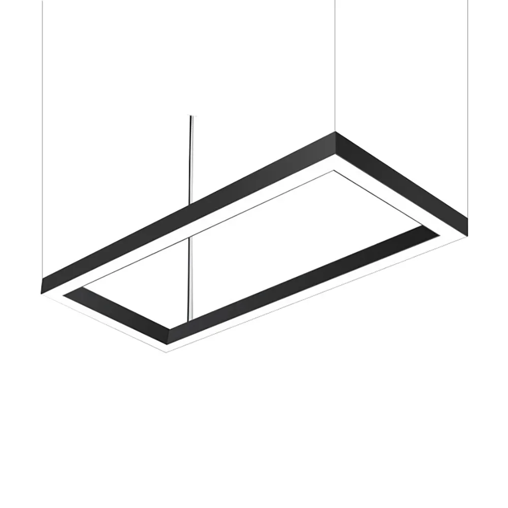 モダンなシャンデリアリンク可能な埋め込み式ランプスクエア長方形Ledリニアペンダントライト