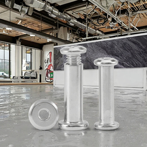 น็อตล็อคเฟอร์นิเจอร์แบบสกรูหกเหลี่ยมชิคาโก สแตนเลส 304 ชุบสังกะสี ขนาด M8 เมตริก/นิ้ว ผลิตตามสั่ง ขายส่ง - Product Image 3