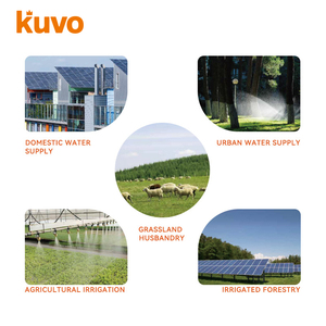 Sistema de Bomba de Agua Solar <span class=keywords><strong>KUVO</strong></span> DC 72V AC 220V, Carcasa de Acero Inoxidable, Motor de Inducción de Cobre Puro de 1.5HP 1100W de Alta Potencia - Product Image 3