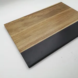 حجم مخصص الصين أدوات المائدة الخشبية لوح الخدمة مع الحجر الطبيعي