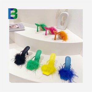 Sandali con spalline sandali con tacco alto da donna moda moda stile stile estivo ciabatte <span class=keywords><strong>infradito</strong></span> 2025 - Product Image 1