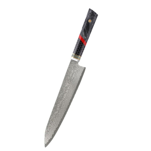 Ensemble de couteaux de chef professionnels en acier Damas, couteaux de cuisine japonais avec manche en résine - Product Image 2