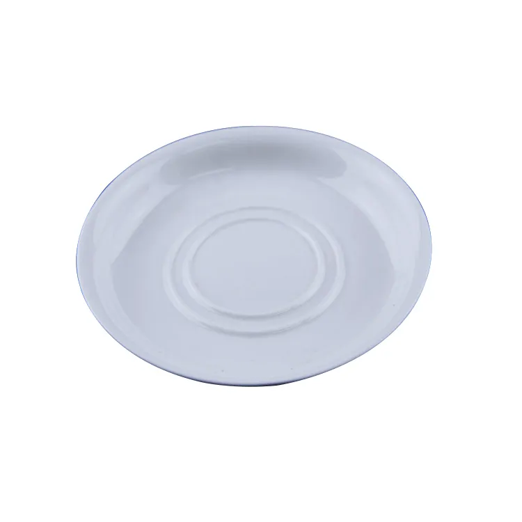 Assiettes de soucoupe à Sublimation vierge personnalisables en porcelaine pour tasses, vente en gros